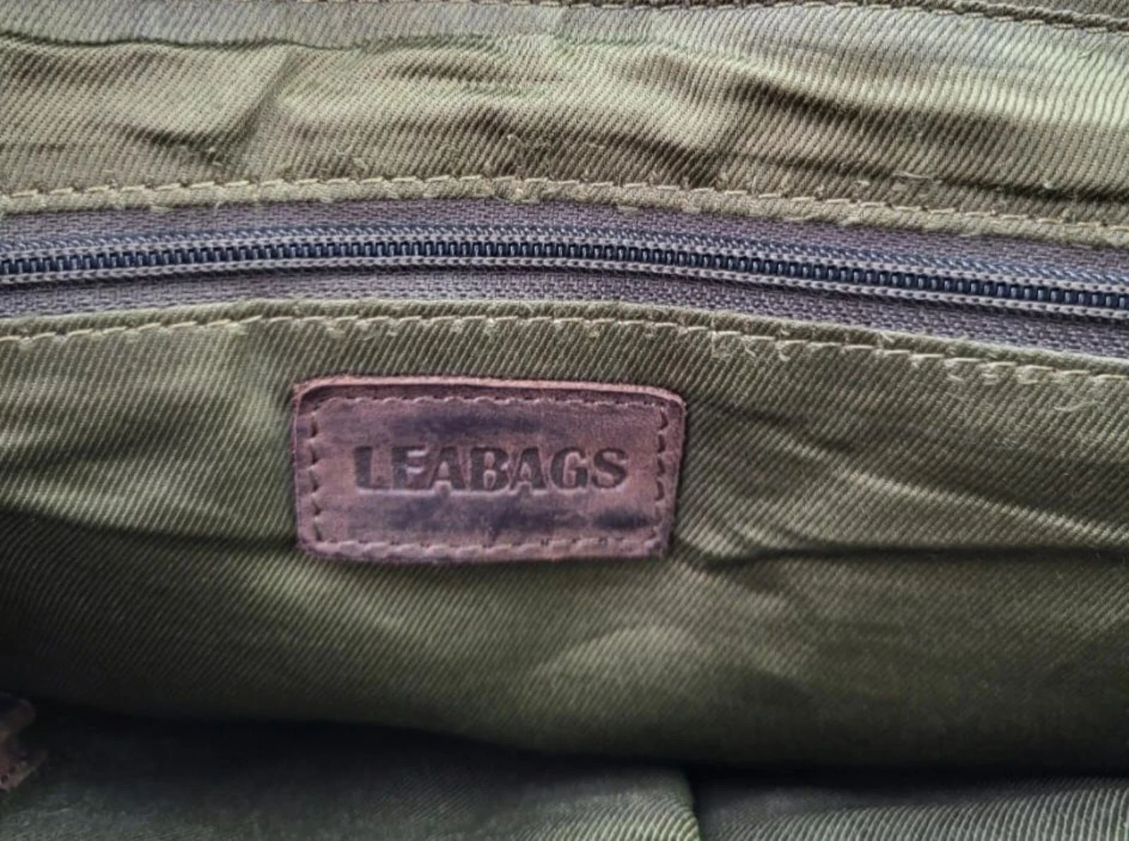 LEABAGS Leather Messenger Bag Vintage Retro Style 2000s – photo 16